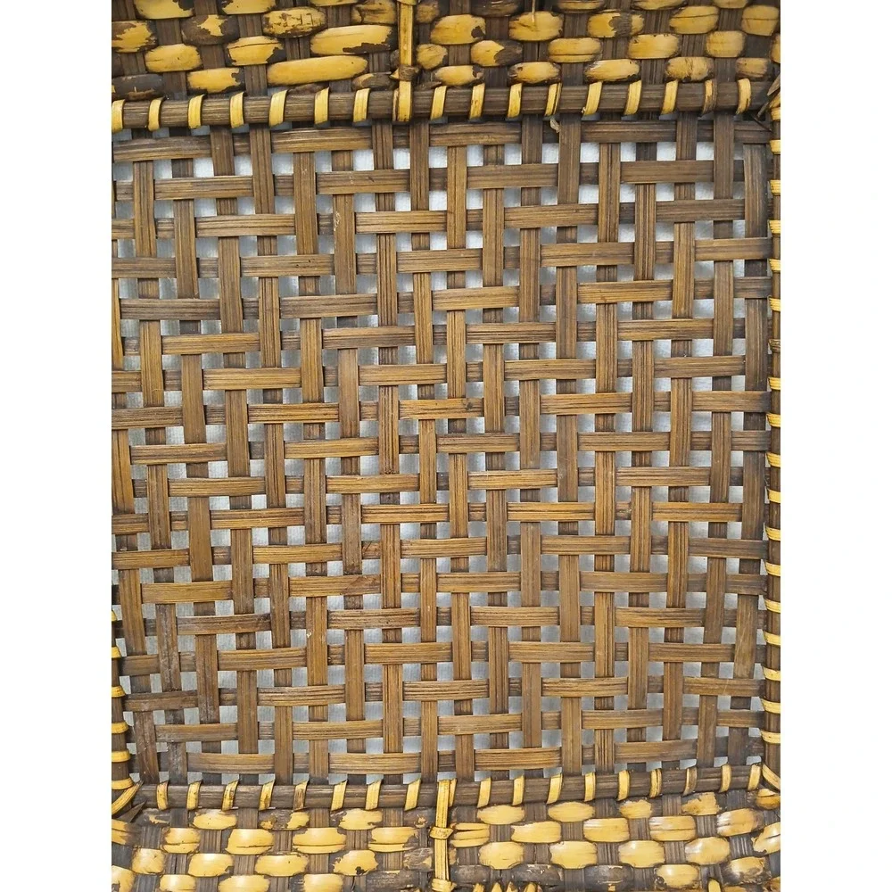 Mid-Century Philippine Basket Vegetable Tray Serving 15